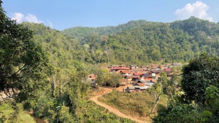 A village in Laos