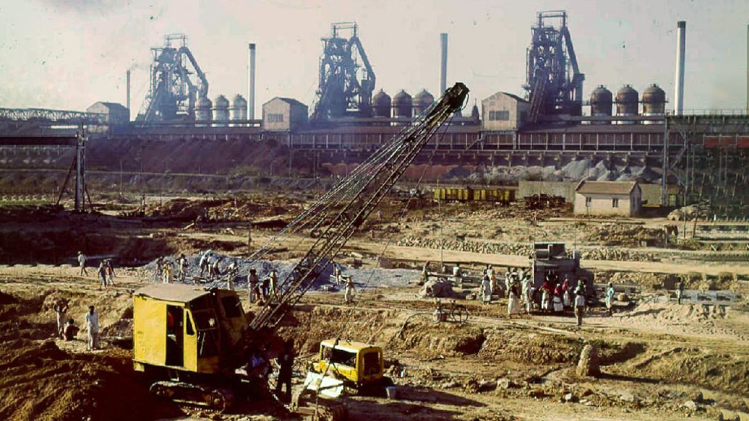 Baugrube Stahlwerk
