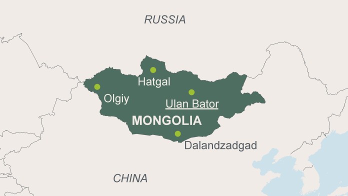 Map of Mongolia