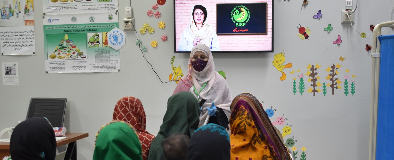 A group of women attending a workshop