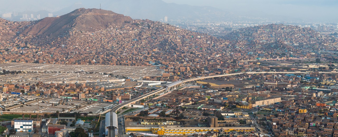 Panoramic view over Lima