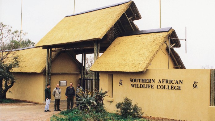 Students in front of the Southern African Wildlife College