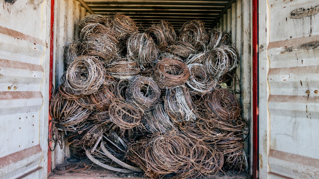 Drahtschlingen in Lastwagen